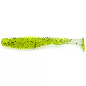   FISHUP U-Shad 7,62cm (9ks.), #055 - Chartreuse/černá Plastová nástraha