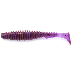   FISHUP U-Shad 10,16cm (8ks), #016 - Lox/zelená & černá Plastová nástraha