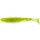 FISHUP U-Shad 10,16cm (8ks), #055 - Chartreuse/černá Plastová nástraha
