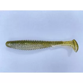   FISHUP U-Shad 10,16cm (8ks), #202 - Zelená dýně/perlová Plastová nástraha