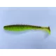 FISHUP U-Shad 10,16cm (8ks), #204 - Zelená dýně/chartreuse Plastová nástraha
