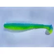 FISHUP U-Shad 10,16cm (8ks), #206 - Obloha/chartreuse Plastová nástraha