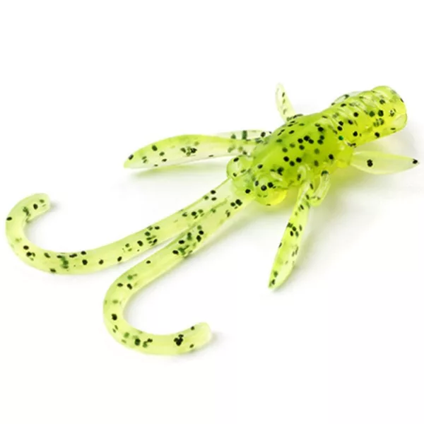 FISHUP Baffi Fly 3,81cm (10ks.), #055 - Chartreuse/Black Plastová nástraha