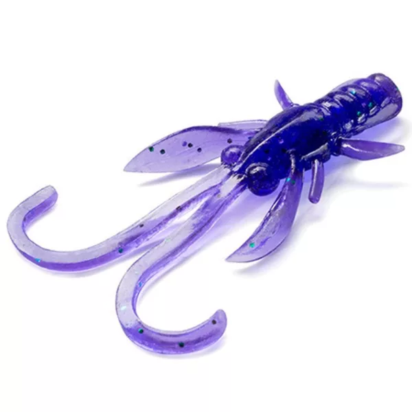 FISHUP Baffi Fly 3,81cm (10ks.), #060 - Dark Violet/Peacock & Silver Plastová nástraha