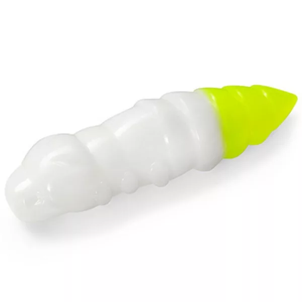 FISHUP Pupa 3,04cm (10ks), #131 - Bílá/Hot Chartreuse Plastová nástraha
