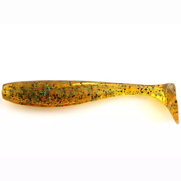 FISHUP Wizzle Shad 12,7cm (4ks), #036 - Caramel/Green & Black Plastová nástraha