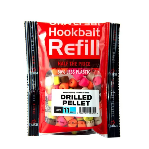 Fjuka Drilled Pellets Carpos MC 11mm Pelety s dírkou Náhradní balení 50gr