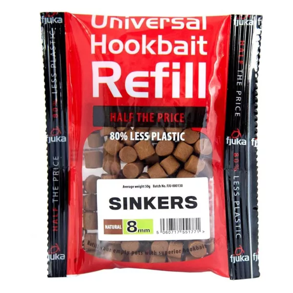 Fjuka Sinkers Mixed Colours 8mm Klesající nástraha v doplňkovém balení 50gr