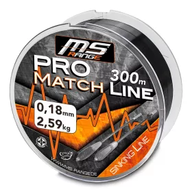   MS Range Pro Match Line Fekete 0,20mm 300m Süllyedő Monofil Főzsinór