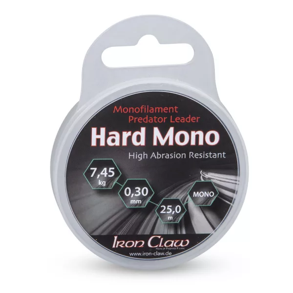 Iron Claw Hard Mono Ultra-Clear 0,50mm 25m Monofil Előkezsinór