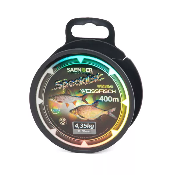 Saenger Specialist Szürke 0,18mm 400m Monofil Főzsinór