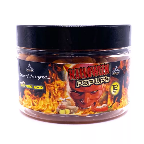 Anaconda Halloween Pop Up Boilie 12mm Rum-Máslová Kyselina-Chilli Pop Up Bojli 50gr