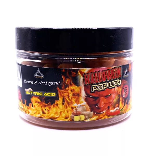 Anaconda Halloween Pop Up Boilie 16mm Rum-Máslová Kyselina-Chilli Pop Up Bojli 50gr