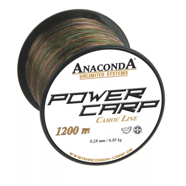 Anaconda Power Carp Camou Line 0,30mm 1200m Monofilní Hlavní vlasec