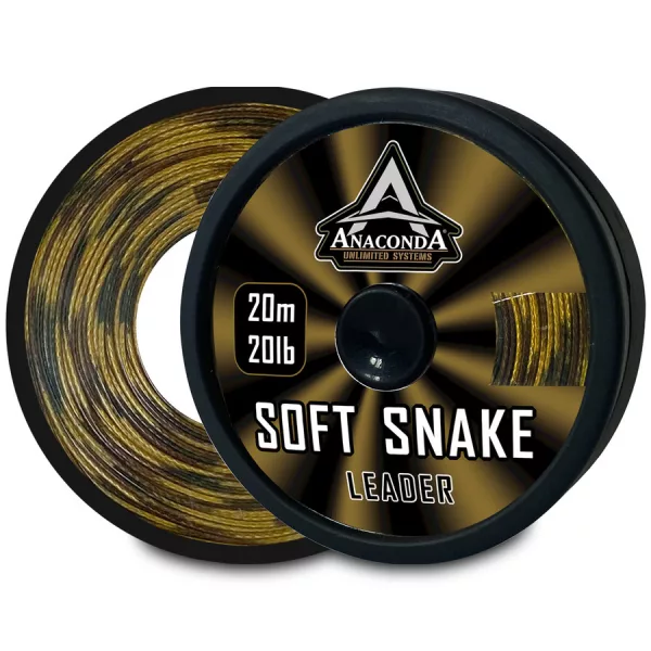 Anaconda Soft Snake Leader 20lb 20m Potažená Návazcová Šňůra