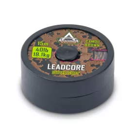   Anaconda Super Soft Leadcore Hnědá 15m 50lb Pletená Návazcová šňůra