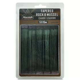   Anaconda Tapered Rock & Mussel Camou 0,30-0,57mm 15m Návazcová Šňůra 5ks
