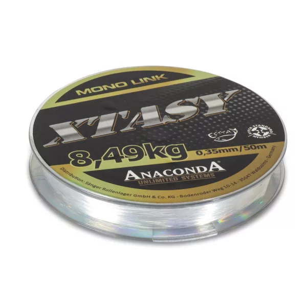 Anaconda Xtasy Mono Link Průhledný 0,45mm 50m Monofilní Návazcová Šňůra