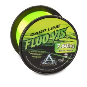   Anaconda Fluovis Green Carp Line Zelený 0,33mm 1200m Monofilní Hlavní vlasec