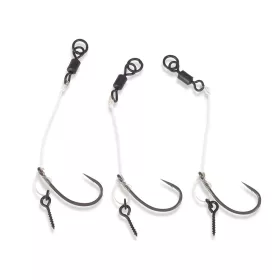   Anaconda Piercer Chod Rig Curve Shank 4 Očkový, s protihrotem, předvázaný kaprový háček 3ks