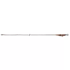   Anaconda Jungle Flexi Ring Swivel Safety Clip Leadcore Hnědý 50lb 80cm Návazcová šňůra 3ks