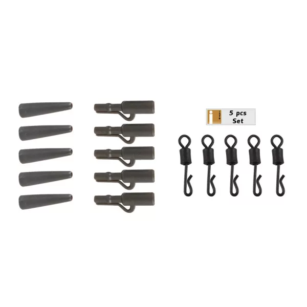 Anaconda Quick Change Safety Lead Clip Kit Zelená sada olověných klipů 5ks