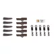 Anaconda Quick Change Safety Lead Clip Kit Hnědá sada olověných klipů 5ks