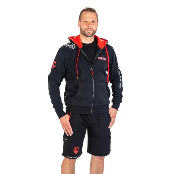 Uni Cat Team Zipper Kapucnis Pulóver XL