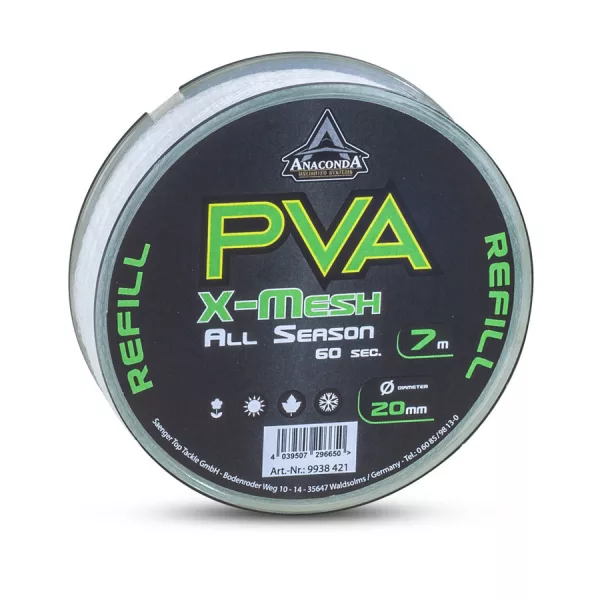 Anaconda All Season PVA X-Mesh Pomalu rozpustná 20mm PVA síťka 7m
