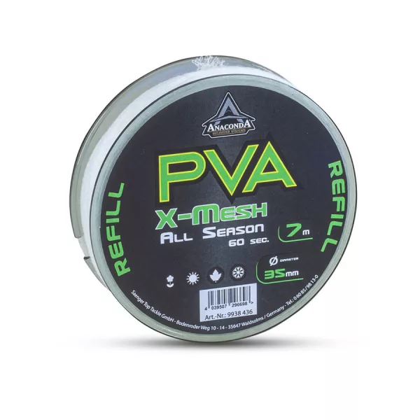 Anaconda All Season PVA X-Mesh Pomalu Rozpustná 35mm PVA Síť 7m