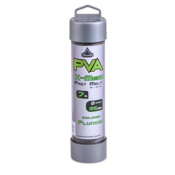 Anaconda Fast Melt PVA X-Mesh 35mm Rychle rozpustná PVA síťka + Plnička 7m
