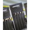 Matrix X6 Carp Pellet Rigger Band Rigs 14 10cm Füles, Szakáll Nélküli Monofil Előkötött Horog Csaligyűrűvel 8db