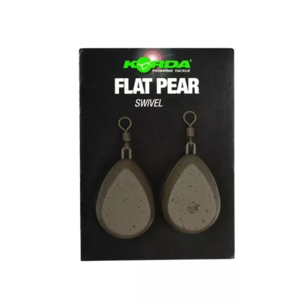 Korda Flat Pear Swivel Blister Olověná Zátěž na Boilies 98gr 2db