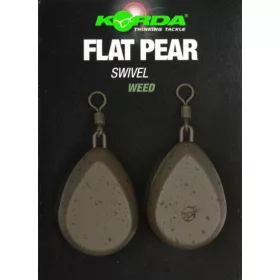 Korda Flat Pear Swivel Blister Kaprové olovo 142gr 2ks