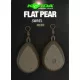 Korda Flat Pear Swivel Blister Kaprové olovo 142gr 2ks