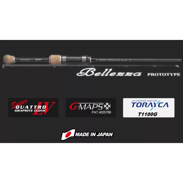 Přívlačový prut Graphiteleader Bellezza Prototype 21GBLZPS-5112UL-S-BB Extra Fast 1,80m 0,6-4gr 2dílný