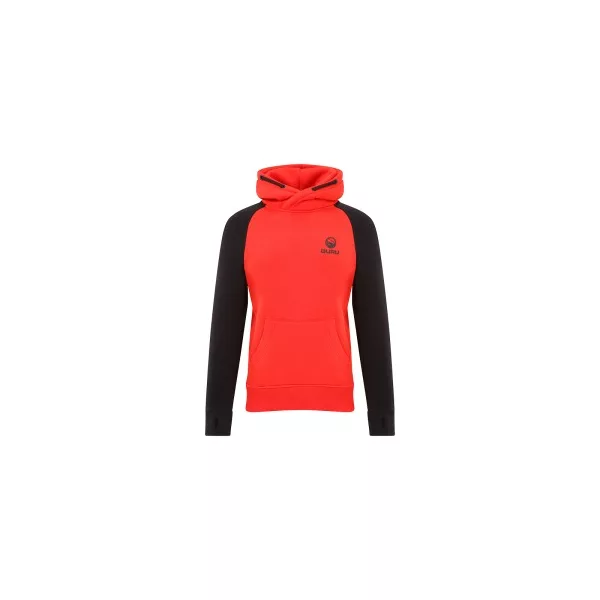 Guru - Hoodie Red/Black - Mikina s kapucí - S