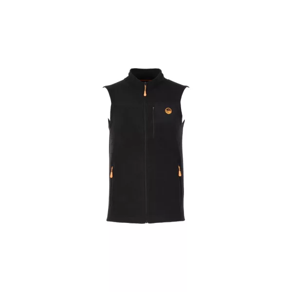 Guru Fleece Gilet Vlněná Černá Vesta 2XL