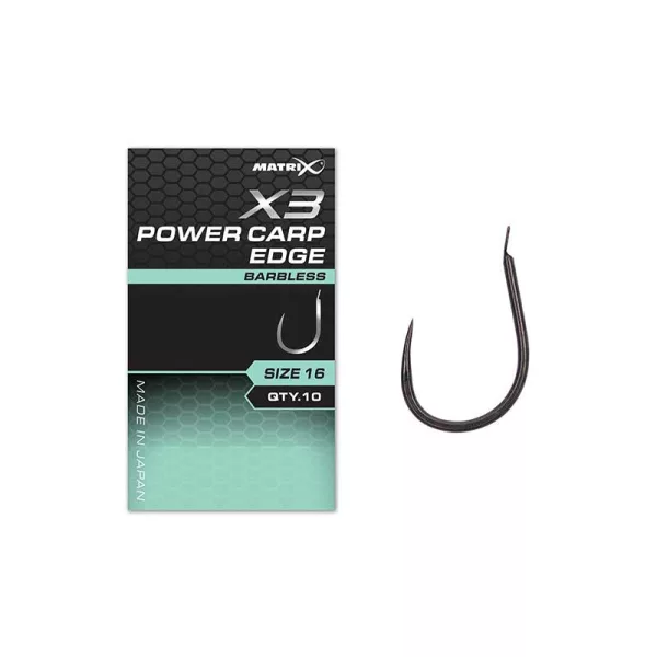 Matrix X3 Power Carp Edge 12 Barbless Háček s lopatkou a bez protihrotu 10ks