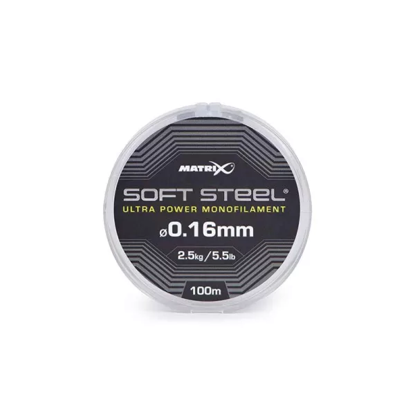 Matrix Soft Steel Ultra Power Monofilament 0,16mm 100m Monofil Hlavní vlasec