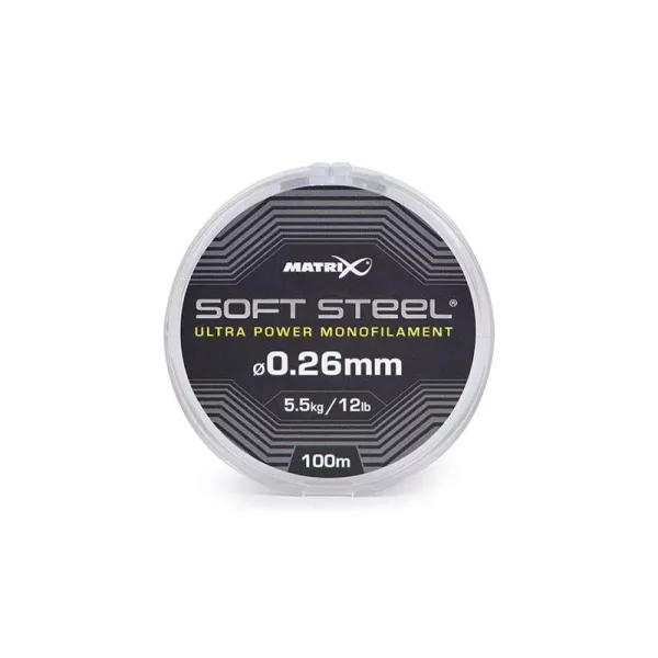 Matrix Soft Steel Ultra Power Monofilament 0,26mm 100m Monofil Hlavní vlasec