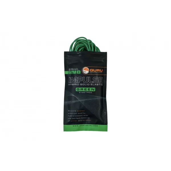 Guru Hybrid Elastic 2,6mm Sötét Zöld Hibrid Rakós Gumi 5m