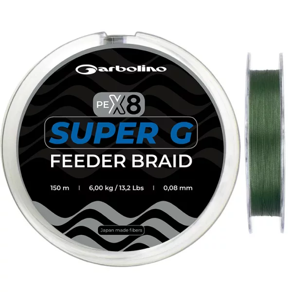 Garbolino Super G Feeder Braid 0,08mm 150m feeder pletená šňůra / pletená šňůra