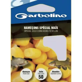   GARBOLINO SPECIAL GOLD CORN HTN 14 (SIZE 14 LINE 0,14mm) předvázaný háček
