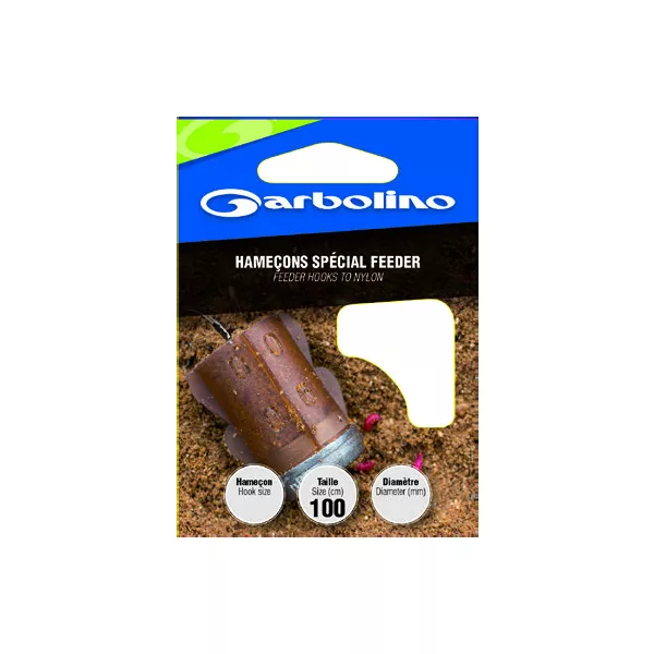 GARBOLINO FEEDER HOOKS 12 (SIZE 12 LINE 0,16mm) předvázaný háček