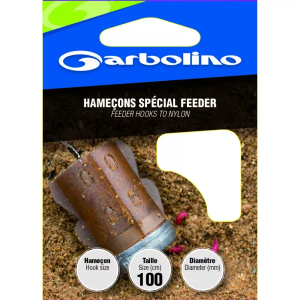 GARBOLINO FEEDER HOOKS 16 (SIZE 8 LINE 0,18mm) předvázaný háček