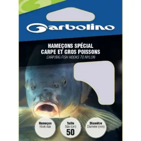   GARBOLINO CARP/BIG FISH HTN 12 (SIZE 12 LINE 0,16mm) předvázaný háček
