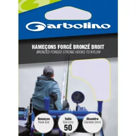   Garbolino Bronzed Forged Strong Hooks To Nylon 6 s lopatkou, s protihrotem Monofilní předvázaný háček 10ks