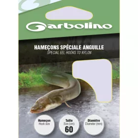   Garbolino - SPECIAL EEL L28 H4 - Monofilní předvázaný háček - Předvázaný háček - Háček s protihrotem, Háček s lopatkou