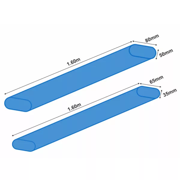 Garbolino TUBE PROTECTION OVAL přepravní trubka 1,6m x 50x80mm